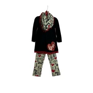 Valentine’s Day little girl outfit